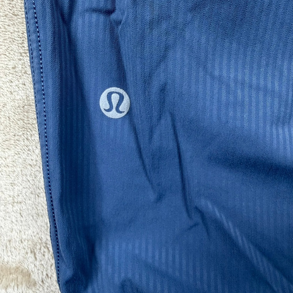 Lululemon Beyond the Studio Jogger Blue Textured Pinstripe Pants Size 8 - Picture 5 of 8